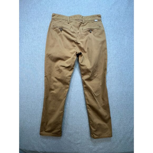 Levis Mens Casual Pants Size 30W X L30 Khaki Brown Denim Straight Leg Pockets - Picture 9 of 12